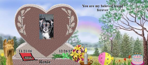 Roxie's Rainbow Bridge Pet Loss Memorial Residency Image