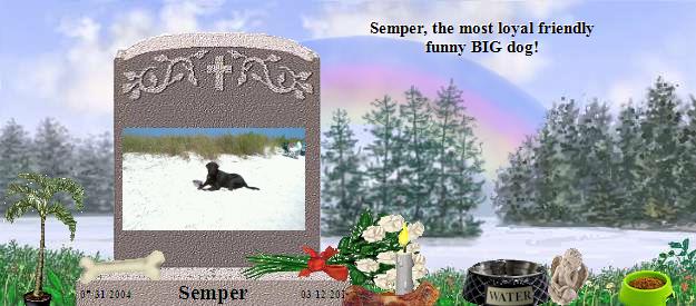 Semper's Rainbow Bridge Pet Loss Memorial Residency Image