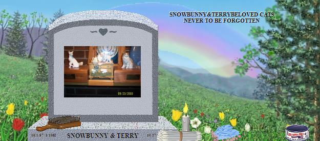 SNOWBUNNY & TERRY's Rainbow Bridge Pet Loss Memorial Residency Image