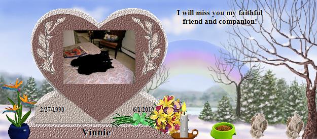 Vinnie's Rainbow Bridge Pet Loss Memorial Residency Image