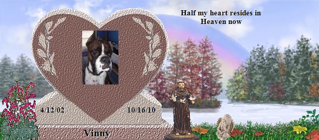 Vinny's Rainbow Bridge Pet Loss Memorial Residency Image