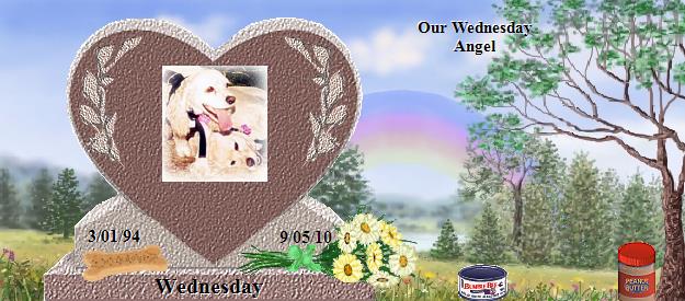 Wednesday's Rainbow Bridge Pet Loss Memorial Residency Image