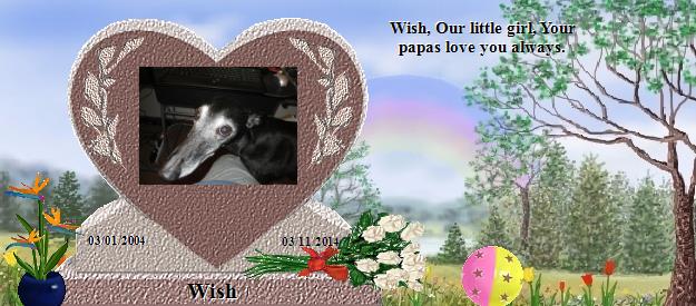 Wish's Rainbow Bridge Pet Loss Memorial Residency Image