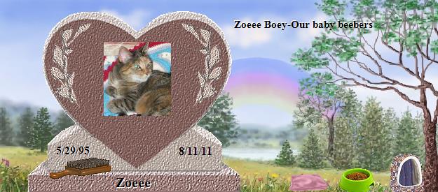 Zoeee's Rainbow Bridge Pet Loss Memorial Residency Image