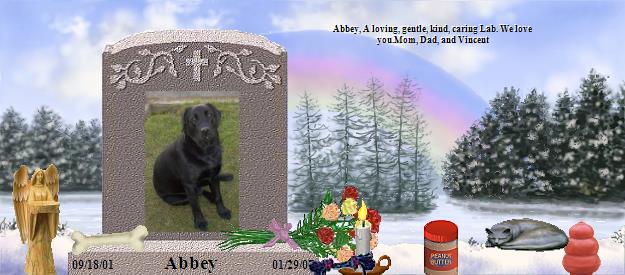 Abbey's Rainbow Bridge Pet Loss Memorial Residency Image