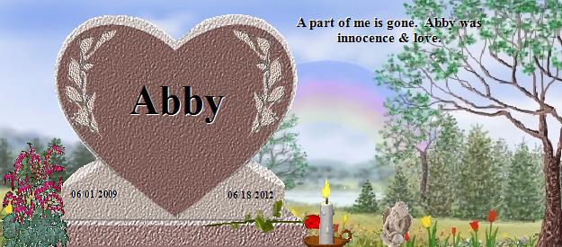 Abby's Rainbow Bridge Pet Loss Memorial Residency Image