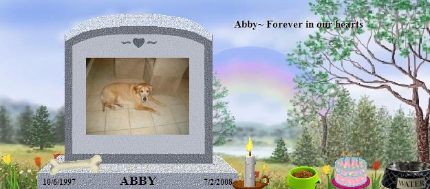 ABBY's Rainbow Bridge Pet Loss Memorial Residency Image