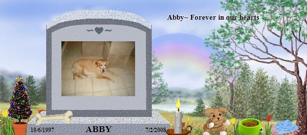 ABBY's Rainbow Bridge Pet Loss Memorial Residency Image