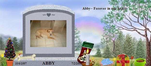 ABBY's Rainbow Bridge Pet Loss Memorial Residency Image