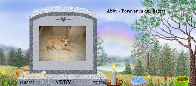 ABBY's Rainbow Bridge Pet Loss Memorial Residency Image