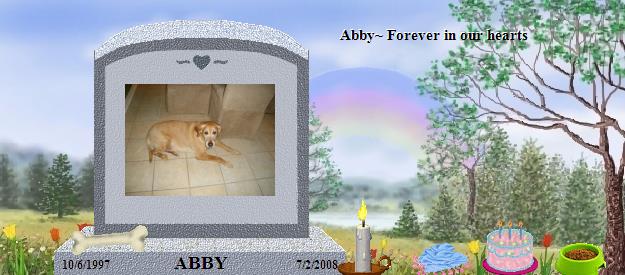 ABBY's Rainbow Bridge Pet Loss Memorial Residency Image