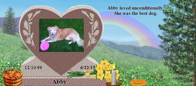 Abby's Rainbow Bridge Pet Loss Memorial Residency Image