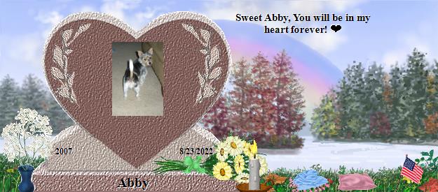 Abby's Rainbow Bridge Pet Loss Memorial Residency Image