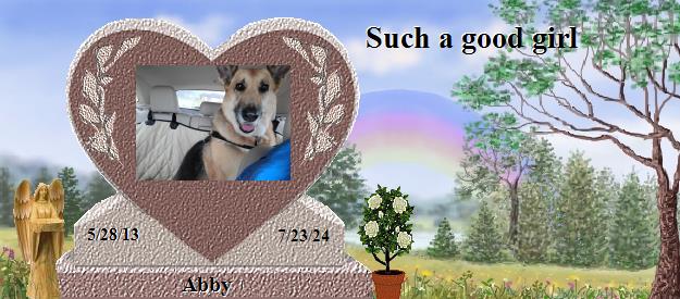 Abby's Rainbow Bridge Pet Loss Memorial Residency Image