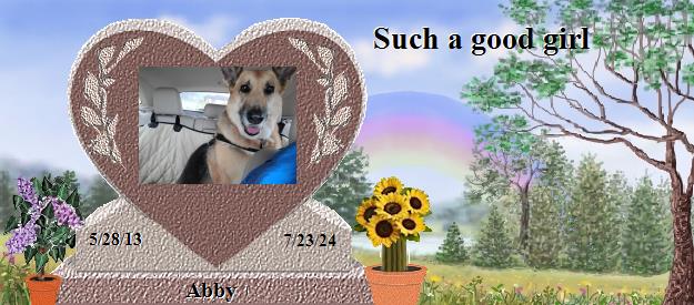 Abby's Rainbow Bridge Pet Loss Memorial Residency Image