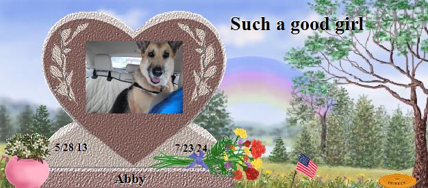 Abby's Rainbow Bridge Pet Loss Memorial Residency Image
