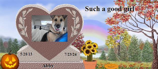 Abby's Rainbow Bridge Pet Loss Memorial Residency Image