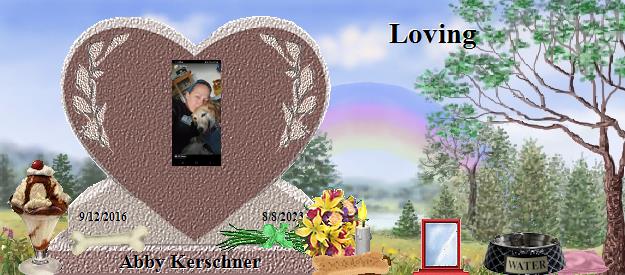 Abby Kerschner's Rainbow Bridge Pet Loss Memorial Residency Image