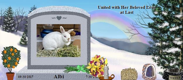 Albi's Rainbow Bridge Pet Loss Memorial Residency Image