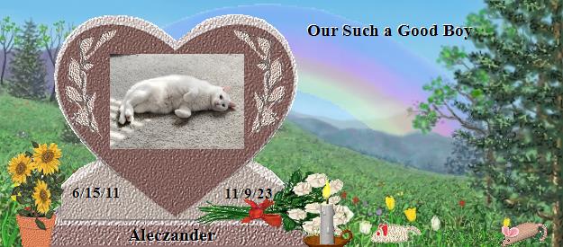 Aleczander's Rainbow Bridge Pet Loss Memorial Residency Image