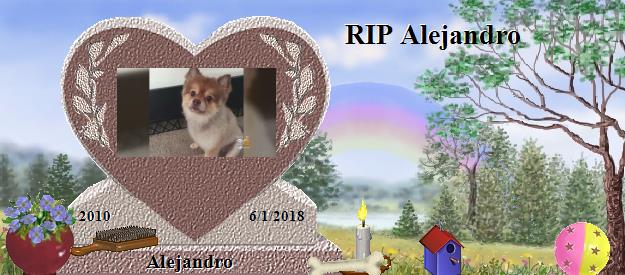 Alejandro's Rainbow Bridge Pet Loss Memorial Residency Image