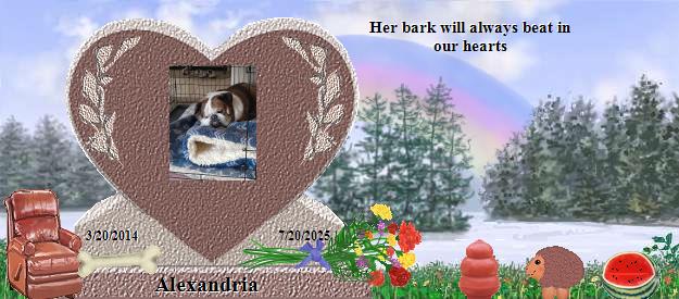Alexandria's Rainbow Bridge Pet Loss Memorial Residency Image