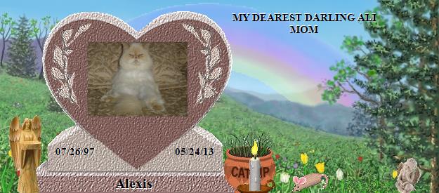 Alexis's Rainbow Bridge Pet Loss Memorial Residency Image