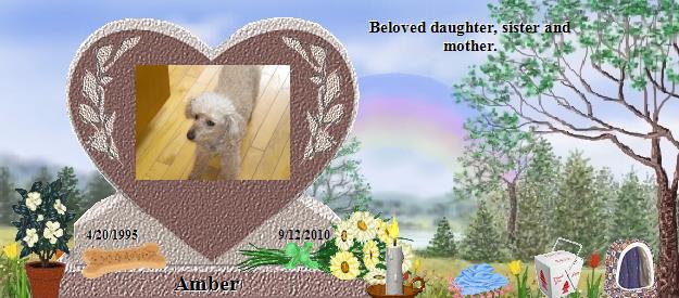 Amber's Rainbow Bridge Pet Loss Memorial Residency Image