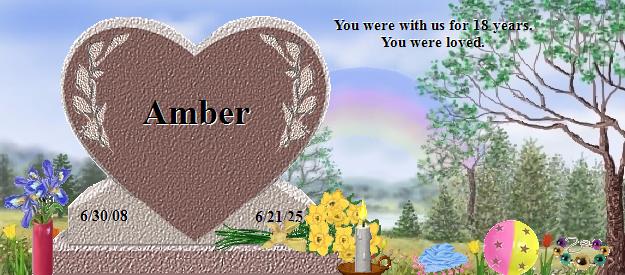 Amber's Rainbow Bridge Pet Loss Memorial Residency Image