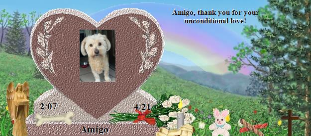Amigo's Rainbow Bridge Pet Loss Memorial Residency Image