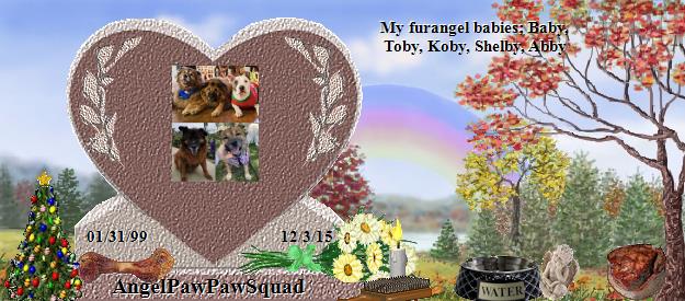 AngelPawPawSquad's Rainbow Bridge Pet Loss Memorial Residency Image