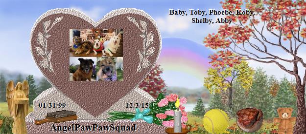 AngelPawPawSquad's Rainbow Bridge Pet Loss Memorial Residency Image