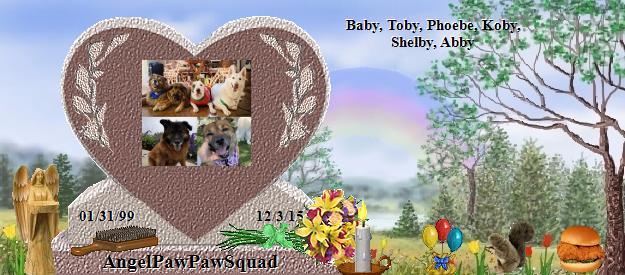 AngelPawPawSquad's Rainbow Bridge Pet Loss Memorial Residency Image