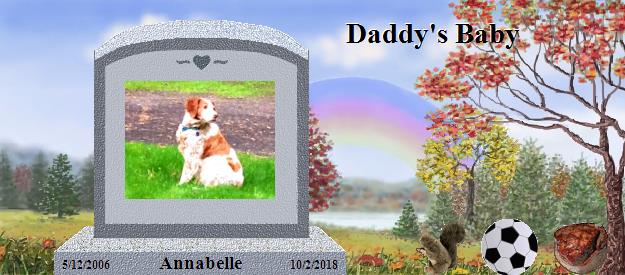 Annabelle's Rainbow Bridge Pet Loss Memorial Residency Image