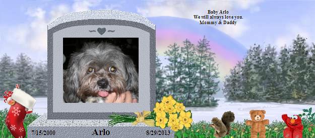 Arlo's Rainbow Bridge Pet Loss Memorial Residency Image