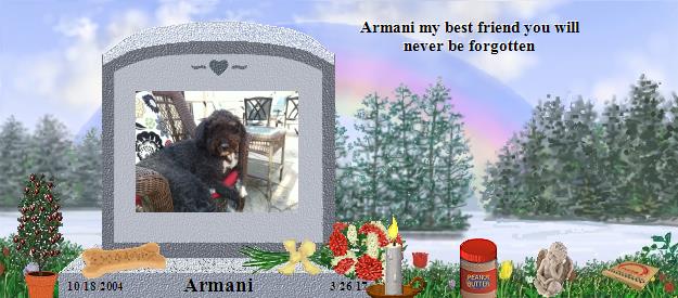 Armani's Rainbow Bridge Pet Loss Memorial Residency Image