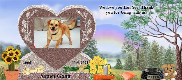 Aspen Gong's Rainbow Bridge Pet Loss Memorial Residency Image