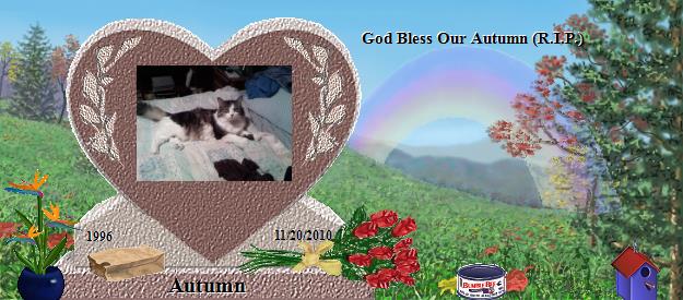 Autumn's Rainbow Bridge Pet Loss Memorial Residency Image