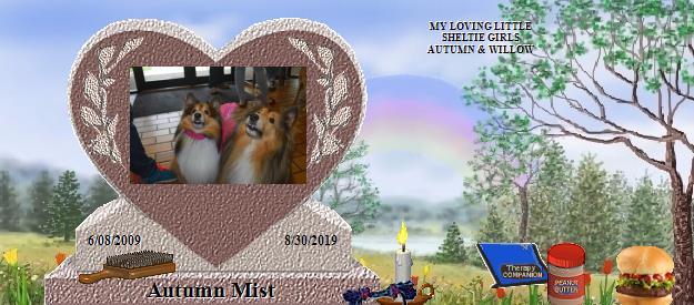 Autumn Mist's Rainbow Bridge Pet Loss Memorial Residency Image