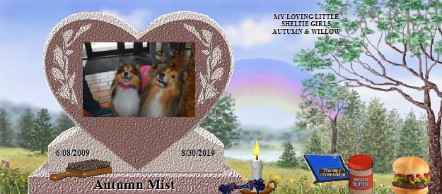 Autumn Mist's Rainbow Bridge Pet Loss Memorial Residency Image