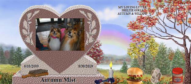 Autumn Mist's Rainbow Bridge Pet Loss Memorial Residency Image