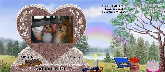 Autumn Mist's Rainbow Bridge Pet Loss Memorial Residency Image