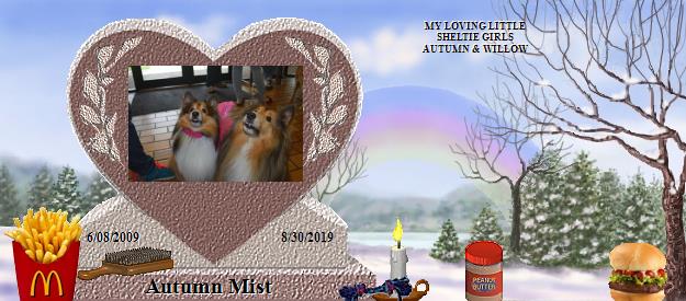 Autumn Mist's Rainbow Bridge Pet Loss Memorial Residency Image