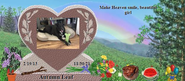 Autumn Leaf's Rainbow Bridge Pet Loss Memorial Residency Image