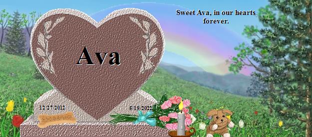 Ava's Rainbow Bridge Pet Loss Memorial Residency Image