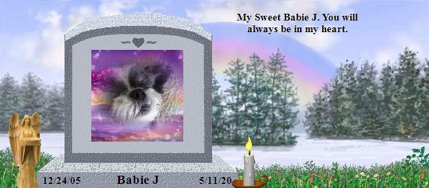 Babie J's Rainbow Bridge Pet Loss Memorial Residency Image