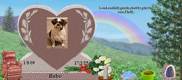 Babo's Rainbow Bridge Pet Loss Memorial Residency Image