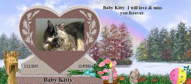 Baby Kitty's Rainbow Bridge Pet Loss Memorial Residency Image