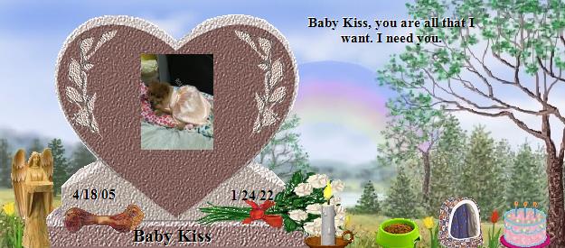 Baby Kiss's Rainbow Bridge Pet Loss Memorial Residency Image