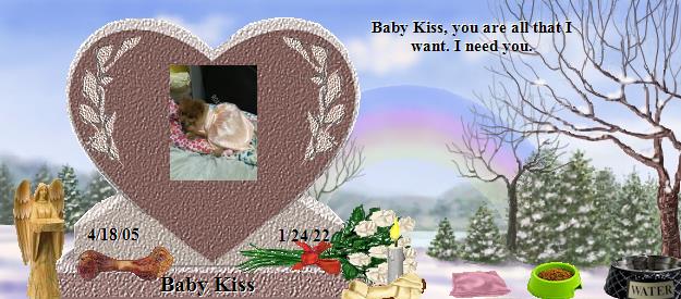 Baby Kiss's Rainbow Bridge Pet Loss Memorial Residency Image